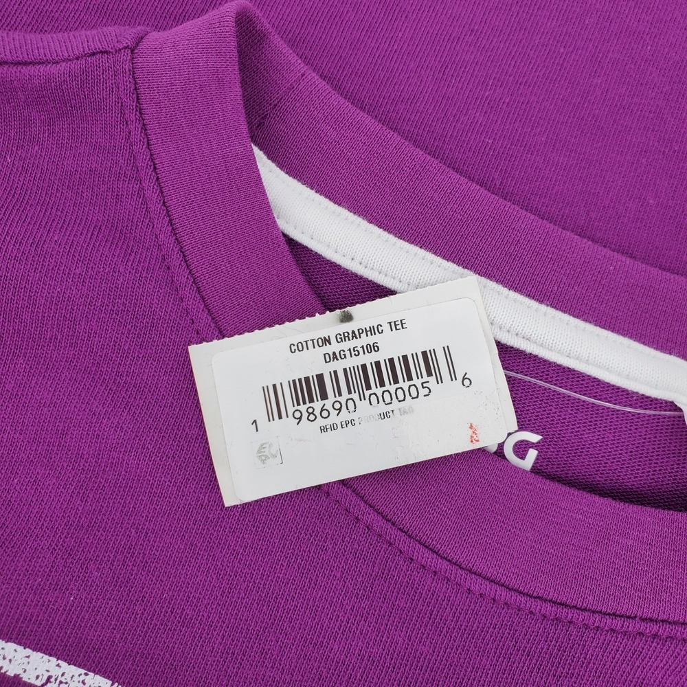 DSG Girls Medium New York Graphic 100% Cotton Tee Shirt Vibrant Violet Purple - Picture 6 of 8